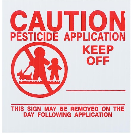 Gemplers GEMPLER'S Georgia Lawn Pesticide Application Signs, PK25 P55RU25 W/R 5V-301